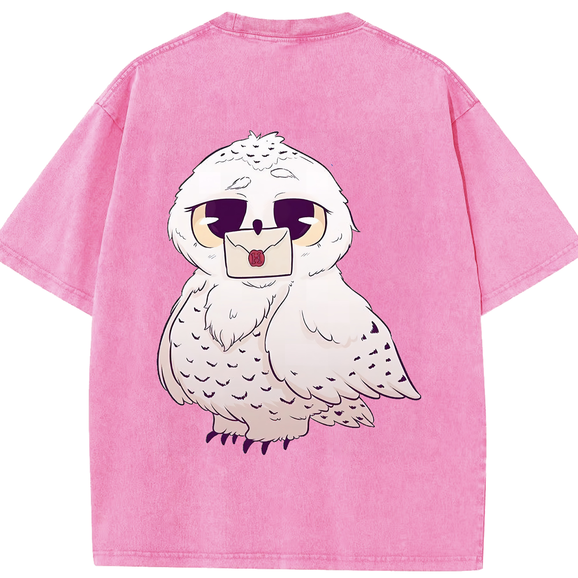 （画像用） Harry Potter ハリー・ポッターシリーズ 綿100% ヴィンテージ風 半袖Tシャツ（背面プリント）